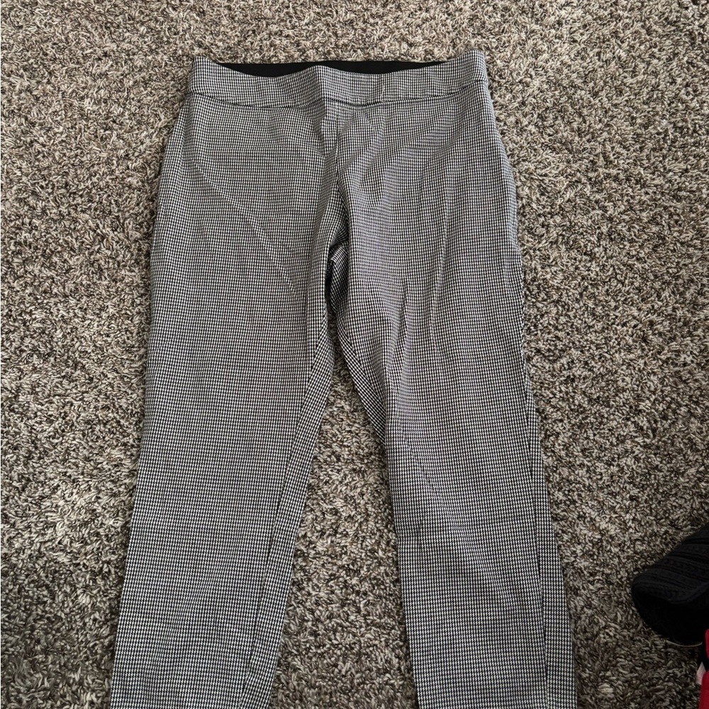 Stylish Black and White Checkered Pants